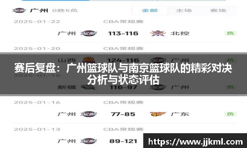 赛后复盘：广州篮球队与南京篮球队的精彩对决分析与状态评估
